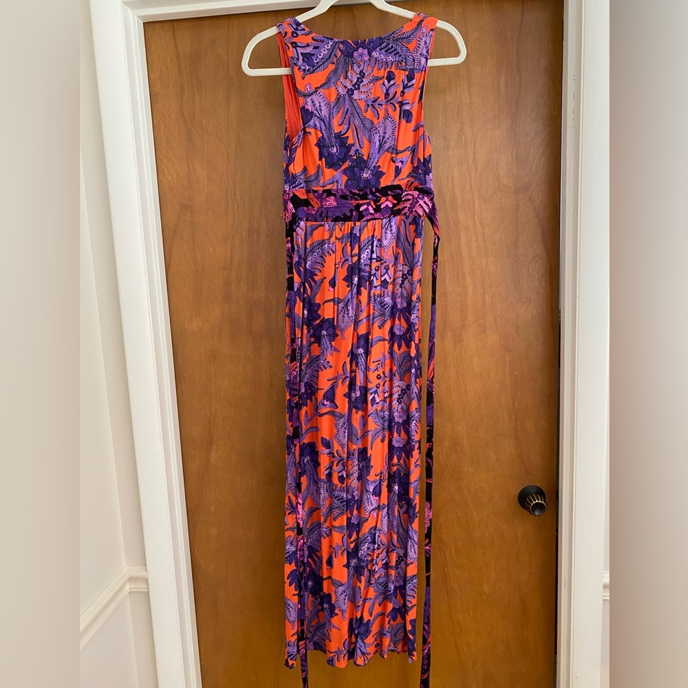 NWT Anthro Maxi Dress sz 0 - Picture 7 of 8